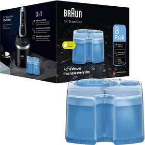 Braun 3-in-1 ShaveCare Cleaning Cartridge 8 Pack