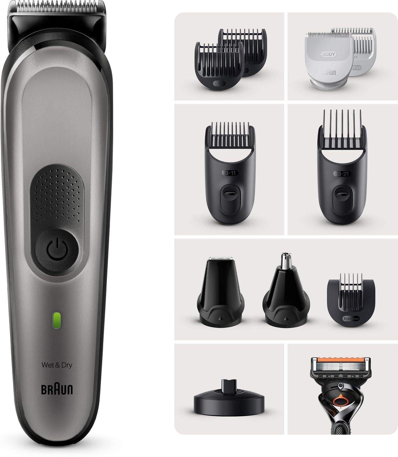 Braun All-in-One Style Kit Series 7 MGK7440 11-in-1 Kit for Men
