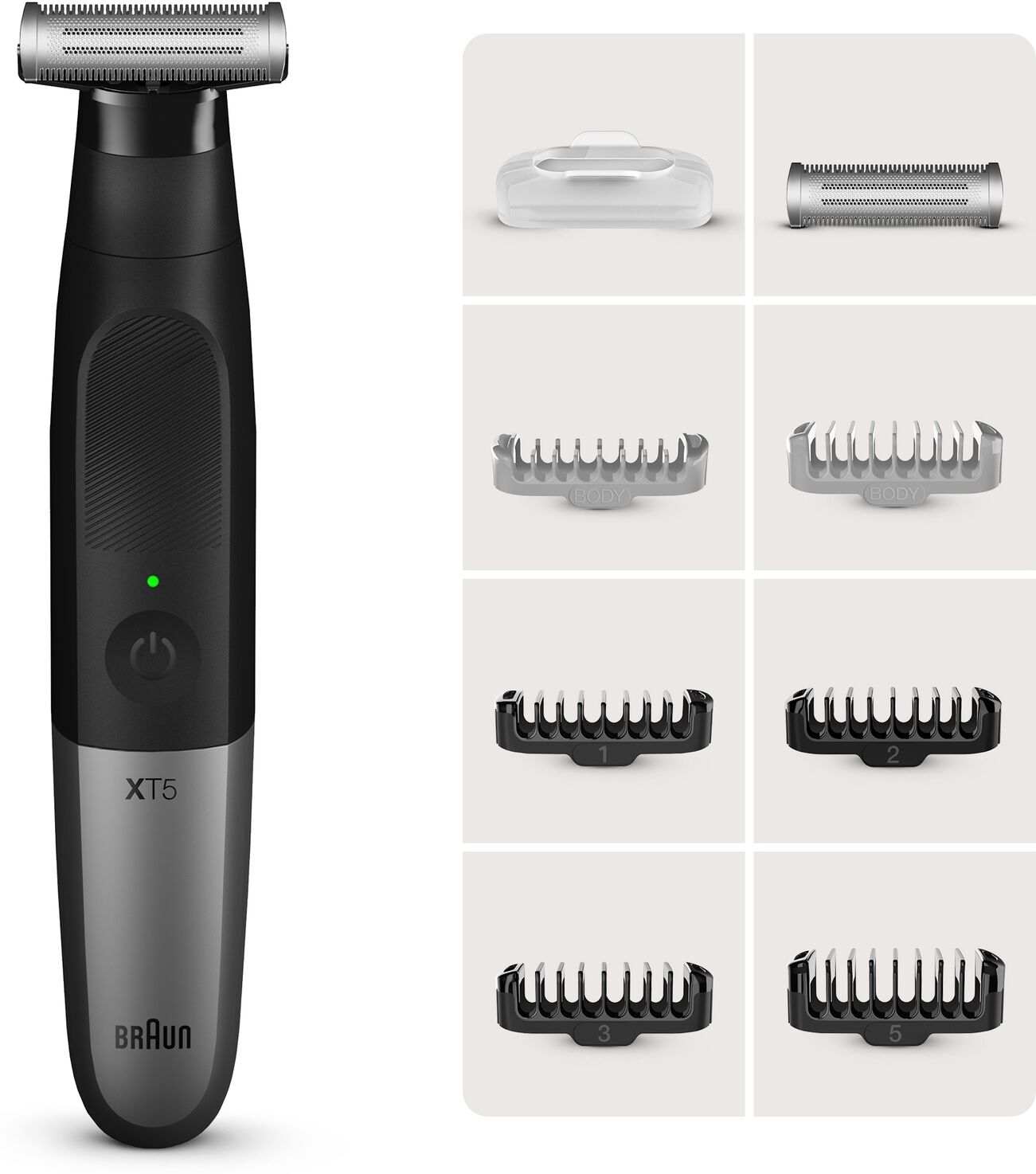Braun Series X XT5270 Beard Trimmer & Body Shaver for Face & Body Hair