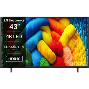 LG 43NANO80A6B 43" NANO80A 4K NANO Smart TV Black LG 43NANO80A6B 43" NANO80A 4K NANO Smart TV Black