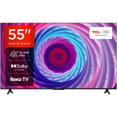 TCL 55RC650K 55" 4K Ultra HD Roku Smart TV Black TCL 55RC650K 55" 4K Ultra HD Roku Smart TV Black