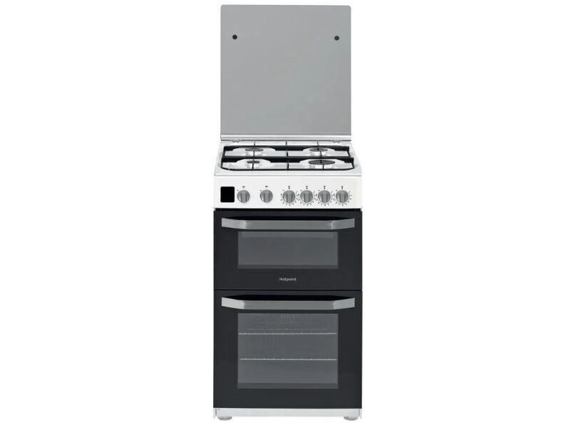 Hotpoint Hd5g00ccw Gas Cooker With Full Width Gas Grill