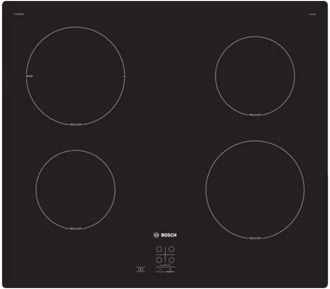 Bosch Pug61raa5b 60cm Frameless Induction Hob