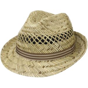 Striped Ribbon Trilby Straw Hat by Lipodo - nature - Female - Size: S (54-55 cm) Striped Ribbon Trilby Straw Hat by Lipodo - nature - Female - Size: S (54-55 cm)