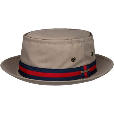 Classic Band Pork Pie Cloth Hat by Stetson - beige - Size: XL (60-61 cm) Classic Band Pork Pie Cloth Hat by Stetson - beige - Size: XL (60-61 cm)