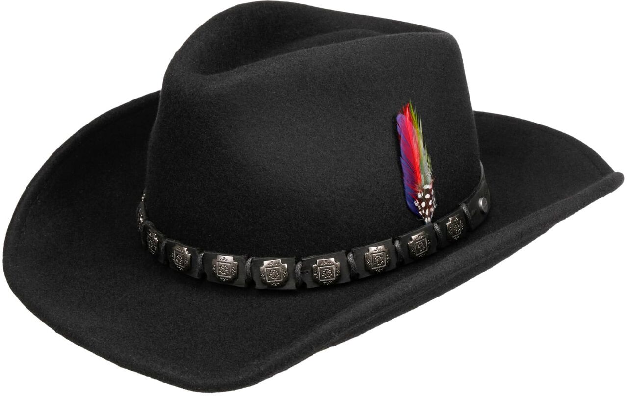 Hackberry Western Hat by Stetson - black - Size: S (54-55 cm)
