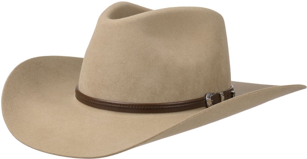 Seneca 4X Fur Felt Western Hat by Stetson - cream white - Female - Size: 56 cm
