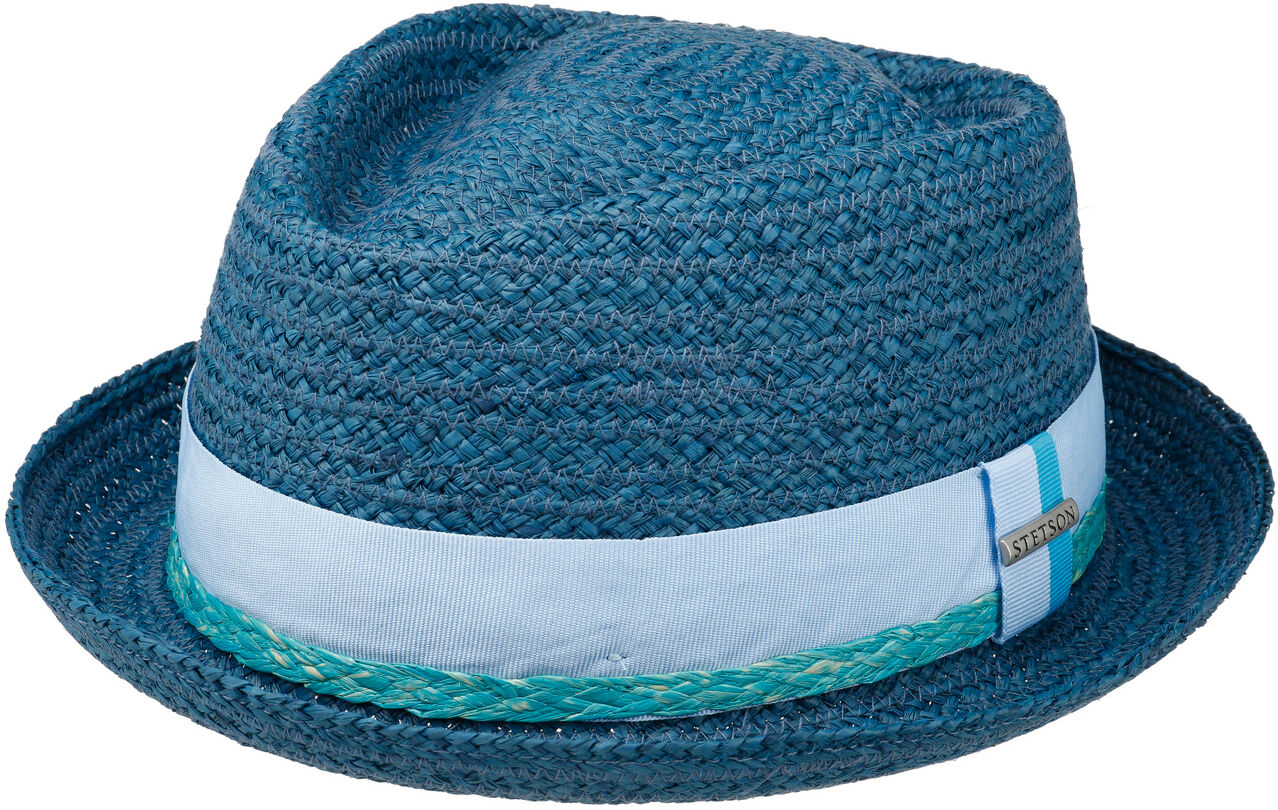 Vantella Diamond Straw Hat by Stetson - blue - Female - Size: S (54-55 cm)