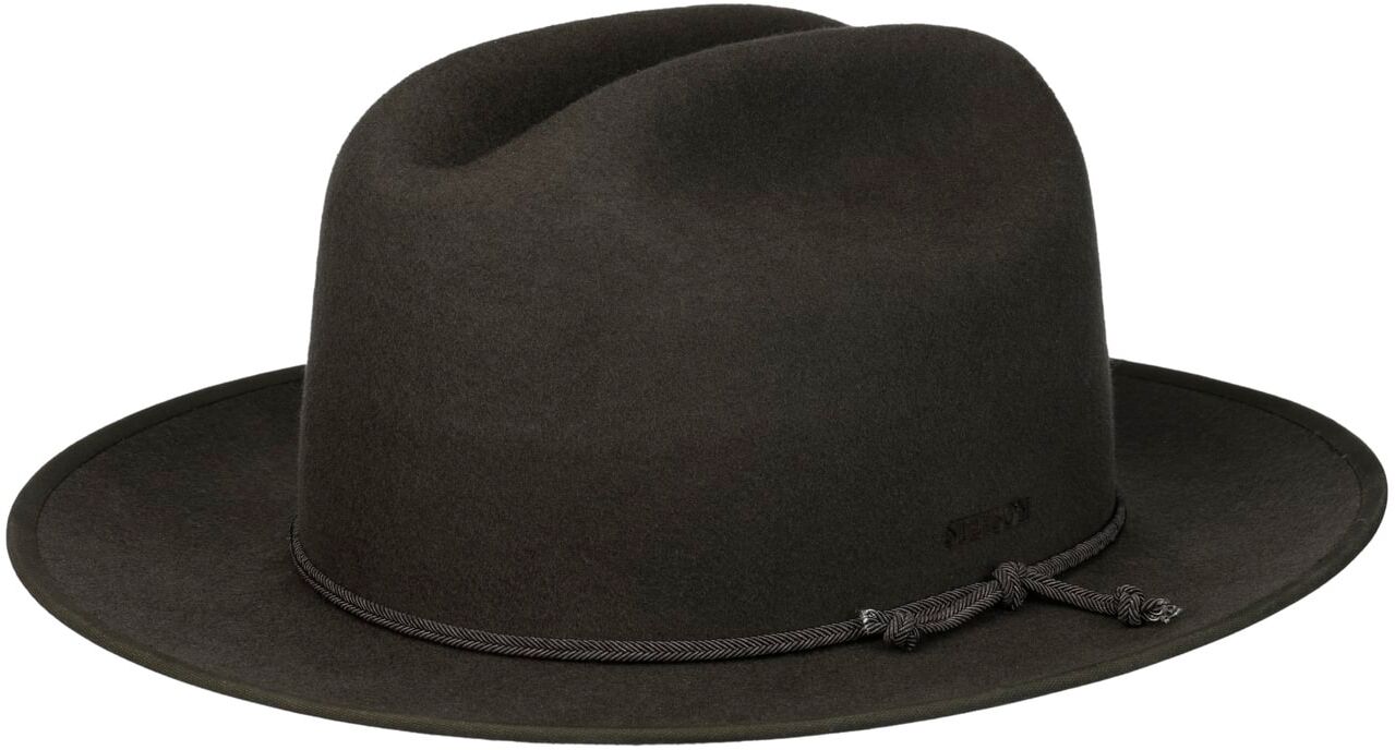 Plains Cattleman Western Hat by Stetson - dark grey - Size: M (56-57 cm)