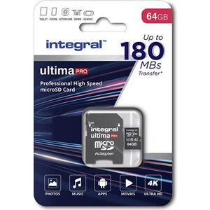 Integral microSDXC 64GB 180MB/S Memory Card