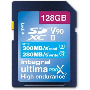 Integral UltimaPro X2 SDXC 128GB 300MB/s V90 UHS-II Memory Card