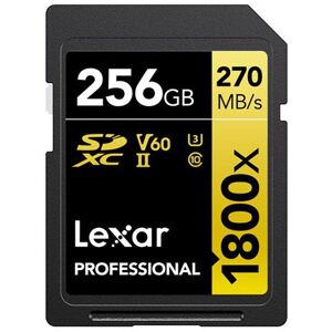 Lexar SDXC Pro Gold Series UHS-II 256GB V60 Memory Card