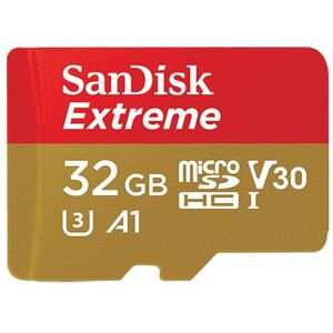 SanDisk Extreme microSD 32GB 100MB/s UHS-I Memory Card with Adapter