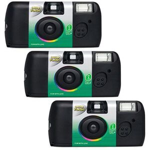 Fujifilm Quicksnap Flash 400 Single Use Camera Pack of 3