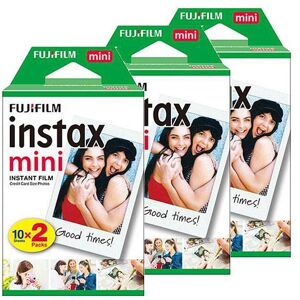 instax mini Colour Film 20 Shots - 3 Pack