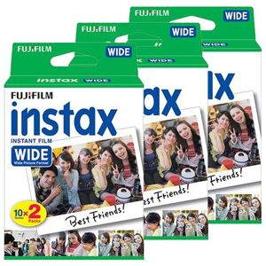 instax Colour Film 20 Shot Wide Picture Format - 3 Pack