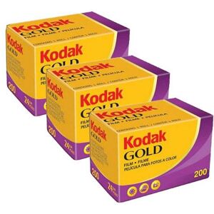 Kodak Gold 200 35mm 24 Exposure Colour Film Pack of 3