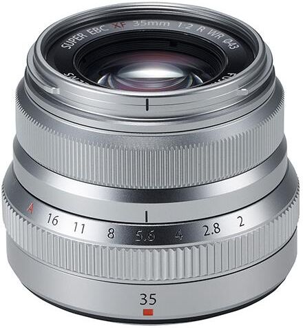 Fujifilm XF35mm f/2.0 R WR Lens in Silver