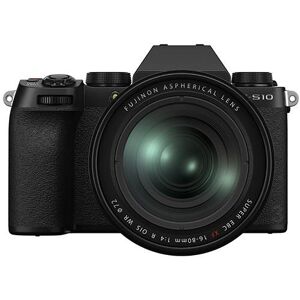 Fujifilm X-S10 Mirrorless Camera in Black with XF16-80mm Lens