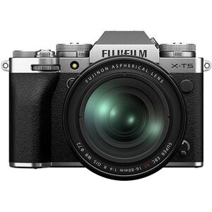 Fujifilm X-T5 Mirrorless Camera in Silver with XF16-80mm F4 R OIS WR Lens