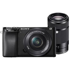 Sony A6100 Mirrorless Camera in Black with 16-50mm and 55-210mm Lenses