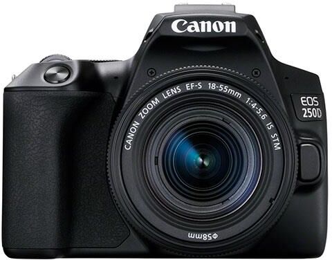 Canon EOS 250D Digital SLR with 18-55mm f4.0-5.6 STM IS Lens