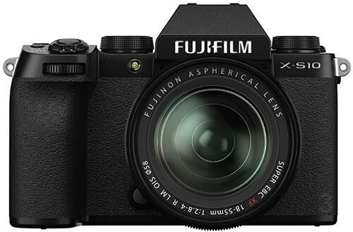 Fujifilm X-S10 Mirrorless Camera in Black with XF18-55mm Lens