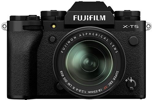 Fujifilm X-T5 Mirrorless Camera in Black with XF18-55mm F2.8-4 R LM OIS Lens