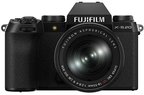 Fujifilm X-S20 Mirrorless Camera in Black with XF18-55mm F2.8-4 R Lens