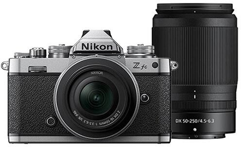 Nikon Z fc Mirrorless Camera with Nikkor Z DX 16-50mm and Z DX 50-250mm Lenses