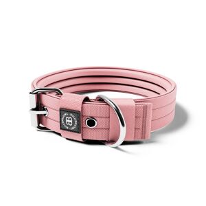 BullyBillows 4cm Pin Buckle Collar NO Handle & Robust Hardware - Pink S