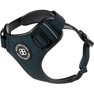 BullyBillows Premium Comfort Tweed Harness Non Restrictive & Adjustable - Midnight Blue