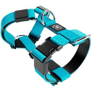 BullyBillows TRI-Harness Anti-Pull, Adjustable & Durable - Dog Trainers Choice - Light Blue v2.0