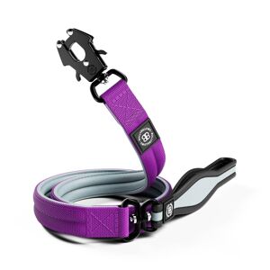 BullyBillows 1.2m Mini Combat Lead Foam & Neoprene Lined with Soft Handle - Purple & Metal Grey