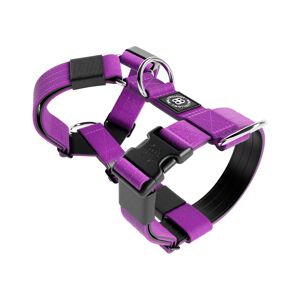 BullyBillows TRI-Harness Anti-Pull, Adjustable & Durable - Dog Trainers Choice - Purple v2.0