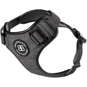 BullyBillows Premium Comfort Tweed Harness Non Restrictive & Adjustable - Stone Grey