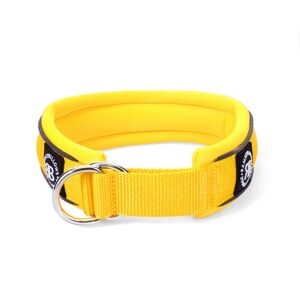 BullyBillows 4cm Slip on Collar Soft Padded & Reflective - Yellow v2.0 M