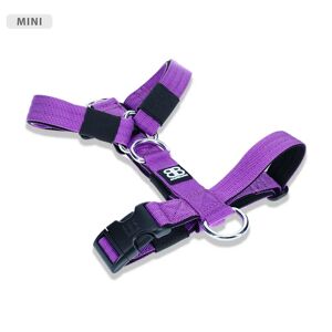 BullyBillows Mini TRI-Harness No Pull & Adjustable - Purple v2.0 XS
