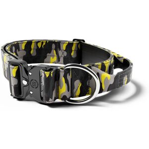 BullyBillows 5cm Combat Collar With Handle & Rated Clip - CAMO Lightning v2.0 L