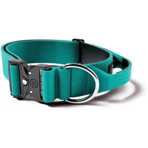 BullyBillows 5cm Combat Collar With Handle & Rated Clip - Turquoise v2.0 S