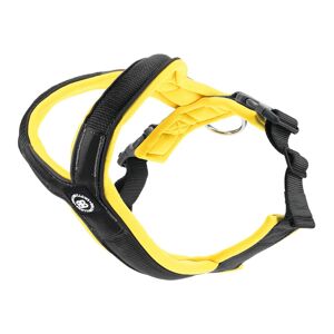 BullyBillows Slip on Padded Comfort Harness Non Restrictive & Reflective - Black & Yellow Black