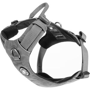 BullyBillows Air Mesh Harness - Anti-Pull, With Handle, Non Restrictive & Adjustable - Grey XL