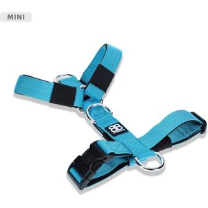 BullyBillows Mini TRI-Harness No Pull & Adjustable - Light Blue v2.0 XS