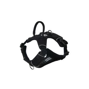 BullyBillows Air Mesh Harness - Anti-Pull, With Handle, Non Restrictive & Adjustable - Black Black S