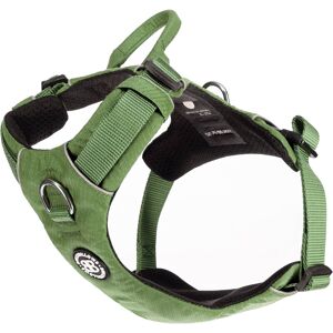 BullyBillows Air Mesh Harness - Anti-Pull, With Handle, Non Restrictive & Adjustable - Olive Green L