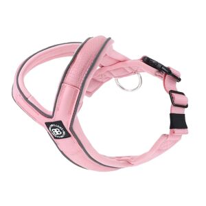 BullyBillows Slip on Padded Comfort Harness Non Restrictive & Reflective - Pink