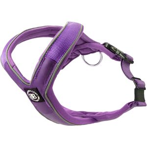 BullyBillows Slip on Padded Comfort Harness Non Restrictive & Reflective - Purple