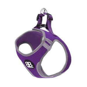 BullyBillows Step in Harness Soft Mesh - Reflective with Velcro Strap - Purple M
