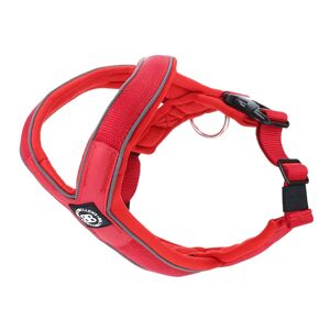 BullyBillows Slip on Padded Comfort Harness Non Restrictive & Reflective - Red