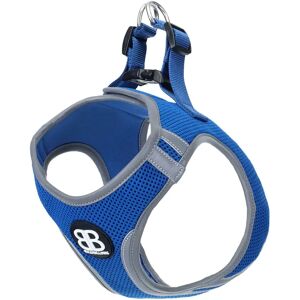 BullyBillows Step in Harness Soft Mesh - Reflective with Velcro Strap - Blue XL